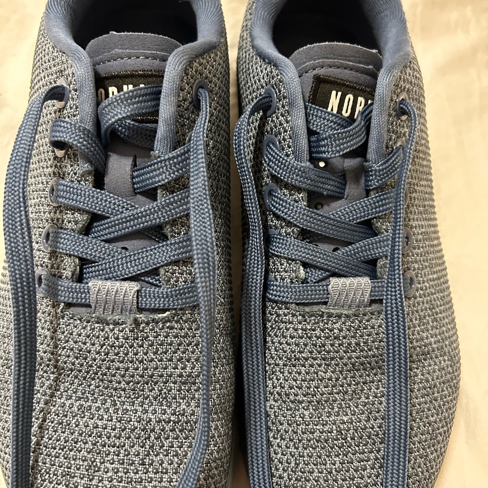 NOBULL Gray Athletic Shoes with Textured Fabric and Sleek Design